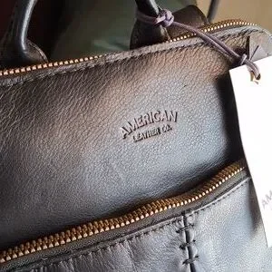 American Leather Co. Black Backpack with Gold Accents. NWT. Super Soft!! American Leather Co. | Bags | American Leather Co Black  main image 3